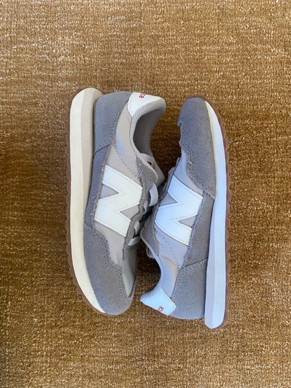 New Balance Kids Gray White 237 Sneakers little kids 12.5